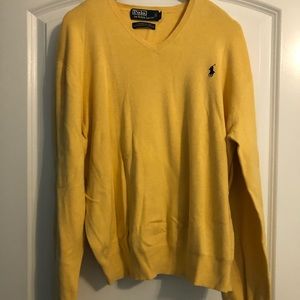 Yellow long sleeve sweater